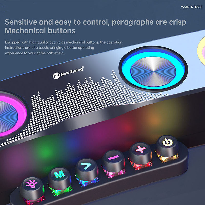 Bright Bluetooth Speaker with Physical Buttons